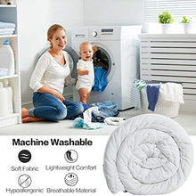 Load image into Gallery viewer, MAEVIS Soft King Size Comforter All Season Lightweight Quilted Down Alternative Fluffy White Comforter Skin Friendly Breathable Cooling Hypoallergenic Microfiber Filling