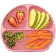 Load image into Gallery viewer, JULIAIRE Suction Plates for Baby - Toddler Plates - Suction Plates for Toddlers - Plates Divided Into 3-Portions - Baby Plates Microwave Dishwasher Safe
