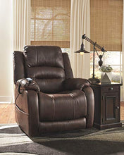 Load image into Gallery viewer, Signature Design by Ashley Barling Power Recliner Adjustable Headrest Walnut