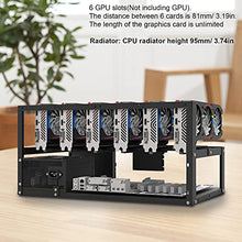 Load image into Gallery viewer, 6 GPU Mining Rig Frame Steel Open Air Miner Mining Frame Rig Case for Crypto Coin Currency Bitcoin Mining Accessories Tools, Frame Only