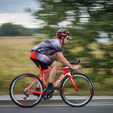 Load image into Gallery viewer, Carbon Road Bike, SAVA HERD6.0 T800 Carbon Fiber 700C Road Bicycle with 105 22 Speed Groupset Ultra-Light Carbon Wheelset Seatpost Fork Bicycle Red White 52cm