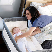 Load image into Gallery viewer, Mika Micky Bedside Sleeper Easy Folding Portable Crib,Grey