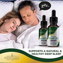 Load image into Gallery viewer, Hemp Oil Extract - 2 Pack - New Age 1000 - Grown & Made in USA - Natural Hemp Drops - Helps with Sleep, Skin & Hair (Mint 1000mg)