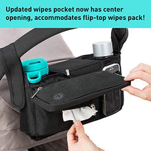 Load image into Gallery viewer, Non-Slip Stroller Organizer With Cup Holders, Exclusive Straps Grip Handlebar. Universal Fit For Uppababy Vista Cruz Nuna Baby Jogger Bob Britax Bugaboo Graco Stroller Accessories Caddy Parent Console
