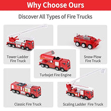 Load image into Gallery viewer, iPlay, iLearn Kids Fire Trucks Toy, Boys Firefighter Play Vehicles, Fire Station Set, Ladder Truck, Toddlers Emergency Rescue Firetruck, Fireman Toys, Birthday Gifts for Age 3 4 5 Year Old Children
