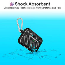 Load image into Gallery viewer, TALK WORKS AirPods Pro Case Cover with Keychain - Protective Hard Silicone Skin for AirPods Keychain Case Clip Carabiner Wireless Charging Compatible with Apple AirPod Pro Carrying Case 2019 - Black
