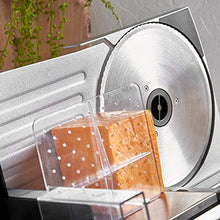 Load image into Gallery viewer, VonShef Meat Slicer Electric Stainless Steel Food Cutting Machine Deli Meats, Cheese, Bread, Vegetables – Thickness Control, Sliding Plate, Food Pusher, Anti Slip Feet