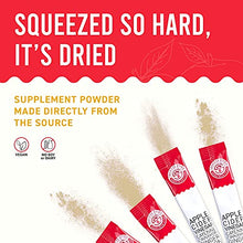 Load image into Gallery viewer, Squeeze Dried Apple Cider Vinegar Powder Sticks with Probiotics, Natural Detox Powder, Pocket Packs to Take on the Go, 30 Single-Serve Sticks