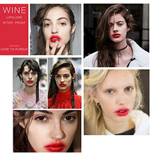 Load image into Gallery viewer, 6 Colors Lip Gloss Set Wine Lipstick Matte Long Lasting Waterproof Lip Tint Set Lip Stain