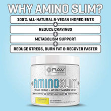 Load image into Gallery viewer, AMINO SLIM - Slimming BCAA Weight Loss Drink For Women, Vegan Amino Acids & L-Glutamine Powder for Post Workout Recovery & Thyroid Support | Appetite Suppressant, Metabolism Booster & Stress Relief