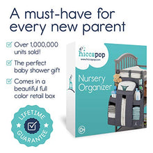 Load image into Gallery viewer, hiccapop Nursery Organizer and Baby Diaper Caddy | Hanging Diaper Organization Storage for Baby Essentials | Hang on Crib, Changing Table or Wall