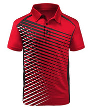 Load image into Gallery viewer, GEEK LIGHTING Mens Polo Shirt Sport Casual Short Sleeve Golf T-Shirt 066-Bred L
