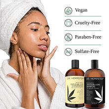 Load image into Gallery viewer, Hair Growth Shampoo and Conditioner Set for Thinning Hair and Hair Loss for Men and Women 18 oz - Hemp Oil, Biotin, Natural and Organic Ingredients - Hair Thickening and Volumizing