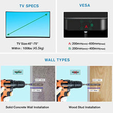Load image into Gallery viewer, NB North Bayou TV Wall Mount Articulating Swivel TV Bracket for Most 45-75Inch Flat Screen Televisions VESA Compatible 200x200 Upto 600x400mm with 100 lbs Load Capacity P7