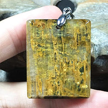 Load image into Gallery viewer, Natural Pietersite Stone Pendant Pietersite Crystal Stone Jewelry For Women Men Healing Energy Luck Gift 31x25x6mm rectangle Beads Silver Rare Gemstone AAAAA