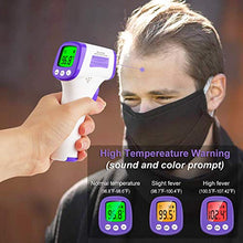 Load image into Gallery viewer, Infrared Forehead Thermometer, Non-Contact Forehead Thermometer for Adult, Kids, Baby, Accurate Instant Readings No Touch Infrared Thermometer with 3 in 1 Digital LCD Display for Face, Ear, Body