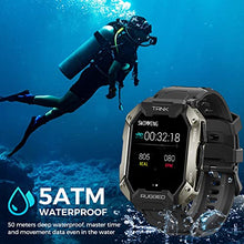 Load image into Gallery viewer, Kospet Smart Watches for Men – Bluetooth Call (Answer/Make Call) 5ATM Waterproof Fitness Watch Tracker for Android iOS iPhones with Heart Rate Blood Pressure - 1.72" Tactical Outdoor Sports Smartwatch