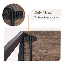 Load image into Gallery viewer, Aingoo No Assembly Folding Computer Writing Desk Industrial Style Home Office Study Laptop Gaming Table for Small Space Brown