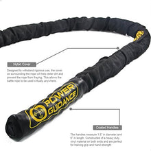 Load image into Gallery viewer, POWER GUIDANCE Battle Rope, 1.5" Width Poly Dacron 30/40/50ft Length Exercise Equipment for Home Gym & Outdoor Workout, Battle Rope Anchor Included (1.5'' 40FT Length)