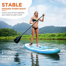Load image into Gallery viewer, SYCEES 8'7 x 30" x 6", All-Around Inflatable Stand Up Paddle Board - Stable, Versatile, Durable and Lightweight SUP for All Skill Levels, Paddleboard Accessories & Carry Bag Included (Blue)