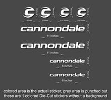Load image into Gallery viewer, Cannondale Road, Mountain, Downhill Bike sticker/decal laptop, helmet, bicycle, car (Red)
