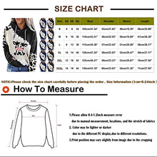 Load image into Gallery viewer, Fall Clothes for Women Cute Cow Print Color Block Long Sleeve Pocket Hoodie Teen Girls Oversized Winter Warm Loose Lightweight Hooded Open Front Cardigan Jacket Coat Tops Pullover(Black,Medium)