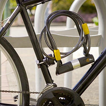 Load image into Gallery viewer, Bike U Lock with Cable - Via Velo Heavy Duty Bicycle U-Lock,14mm Shackle and 10mm x1.8m Cable with Mounting Bracket For Road Bike Mountain Bike Electric Bike Folding Bike, Great Bike Safety Tool