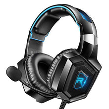 Load image into Gallery viewer, RUNMUS Gaming Headset for PS4, Xbox One, PC Headset w/Surround Sound, Noise Canceling Over Ear Headphones with Mic & LED Light, Compatible with PS4, Xbox One, Switch, PC, PS3, Mac, Laptop