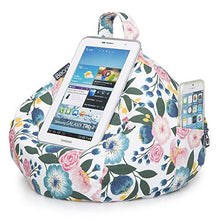 Load image into Gallery viewer, iBeani iPad Pillow & Tablet Cushion Stand - Securely Holds Any Size Tablet, eReader or Book Upto 12.9 inches, Hands Free Comfort at Any Angle on Any Surface - Floral