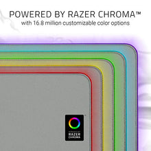 Load image into Gallery viewer, Razer Goliathus Extended Chroma Gaming Mouse Pad: Customizable Chroma RGB Lighting - Soft, Cloth Material - Balanced Control & Speed - Non-Slip Rubber Base - Mercury White