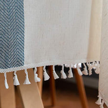 Load image into Gallery viewer, Oubonun Rustic Lattice Tablecloth Cotton Linen Light Coffee Square Table Cloths for Kitchen Dining, Party, Holiday, Christmas, Buffet, 55"x55"