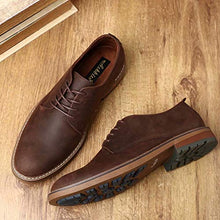 Load image into Gallery viewer, Mens Dress Shoes, Lace Up Plain Toe Leather Oxford