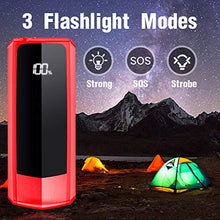 Load image into Gallery viewer, Audew Upgraded Car Jump Starters, Jump Box 2000A Peak 20000mAh Battery Charger Automotive(up to All Gas and 8.5L Diesel), 12V Battery Booster with 3 Modes LED Flashlight and Dual QC USB Ports