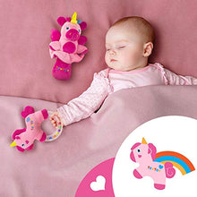 Load image into Gallery viewer, teytoy 2pcs Soft Baby Rattles, Pink Horse & Angel Pig Baby Girl Toy 3 6 9 12 Month Baby Shower