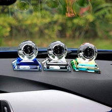 Load image into Gallery viewer, Professional Car Ornament Crystal Ball Decoration Clock Auto Watch Automobiles, Ornaments In Electronics - Huge Glass Ornaments, Swarovski Crystal Rainbow Ornament, Dashboard Ornaments