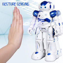 Load image into Gallery viewer, SGILE RC Robot Toy, Gesture Sensing Remote Control Robot for Kid 3-8 Year Birthday Gift Present, Blue