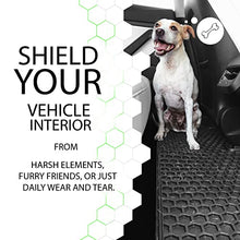 Load image into Gallery viewer, HEA #1 Tesla Model Y Floor Mats 2021 2022 21 22 All Weather Waterproof Modern Honeycomb Rubber - Black Interior Trunk Frunk Storage