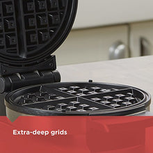 Load image into Gallery viewer, BLACK+DECKER Belgian Waffle Maker, Stainless Steel, WMB500
