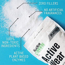 Load image into Gallery viewer, Rockin' Green Active Wear Laundry Detergent 45oz (90 Loads) | All-Natural, Non-Toxic, and Safe for Sensitive Skin | Vegan and Biodegradable | Odor Removing Soap for Gym Workout Clothes & Sports Wear