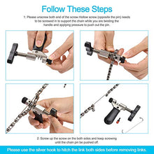 Load image into Gallery viewer, A AKRAF Bike Link Plier + Chain Breaker Splitter Tool + Chain Checker + 3 Pairs Bicycle Missing Links, Bike Link Opener Closer Plier Chain Cutter Connector Wear Indicator Tool (New Version)