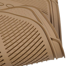 Load image into Gallery viewer, BDK Original ProLiner 3 Piece Heavy Duty Front & Rear Rubber Floor Mats for Car SUV Van & Truck, Beige - All Weather Floor Protection Fits Most Vehicles