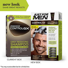 Load image into Gallery viewer, Just For Men Control GX Grey Reducing Shampoo, Gradual Hair Color for Stronger and Healthier Hair, 4 Fl Oz - Pack of 3 (Packaging May Vary)