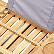 Load image into Gallery viewer, Luxury Bathtub Caddy Tray,Bamboo Bathtub Tray Caddy - Wood Bath Tray Expandable,Can be Placed Book and Integrated Tablet Smartphone and Wine Holder - Gift Idea for Loved Ones