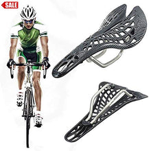 Load image into Gallery viewer, Toxz Carbon Fiber Hollow Saddle Seat for Mountain Racing Bike Cycling Bicycle,Lightweight,High Strength,High Flexibility,Ventilation Diversion Hole,Stoving Varnish Technology