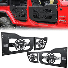 Load image into Gallery viewer, JROAD Jeep wrangler JL Gladiator summer tubular half doors Fit for 2018-2023 Jeep Wrangler JL Unlimited | Gladiator JT 4-Door Soldier pattern Front & Rear Tube Doors Without Side View Mirror Door