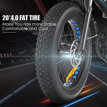 Load image into Gallery viewer, Speedrid Folding Electric Bike Fat Tire Electric Bike 20" 4.0, 500W Powerful Motor, 36V 12.5Ah Removable Battery and Professional 6 Speed
