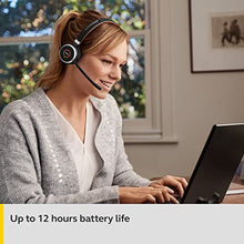 Load image into Gallery viewer, Jabra Evolve 65 UC Wireless Headset, Stereo – Includes Link 370 USB Adapter – Bluetooth Headset with Industry-Leading Wireless Performance, Passive Noise Cancellation, All Day Battery, Stereo Speaker, Model: 6599-829-409