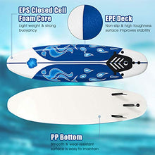 Load image into Gallery viewer, GYMAX Surfboard, 6FT Stand Up Paddle Board with Removable Fins & Safety Leash, Lightweight Non-Slip Paddle Board for Teenagers, Adult, Beginners (Daisy)