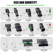 Load image into Gallery viewer, JRready ST6249 Waterproof Electrical Connector kit, 31 Kits 1 pin/2 pin/3 pin/ 4 pin/6pin Automotive Wire Connector with 1 PCS Pin Removal Tool Automotive Cable Repair Accessory Kit (473 PCS