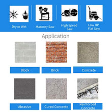 Load image into Gallery viewer, VORTEX DIAMOND WTRC inch Supreme Quality Dry or Wet Cutting Verstatile Slant Segmented Diamond Blades for Masonry Brick/Block Pavers Concrete Stone (14")